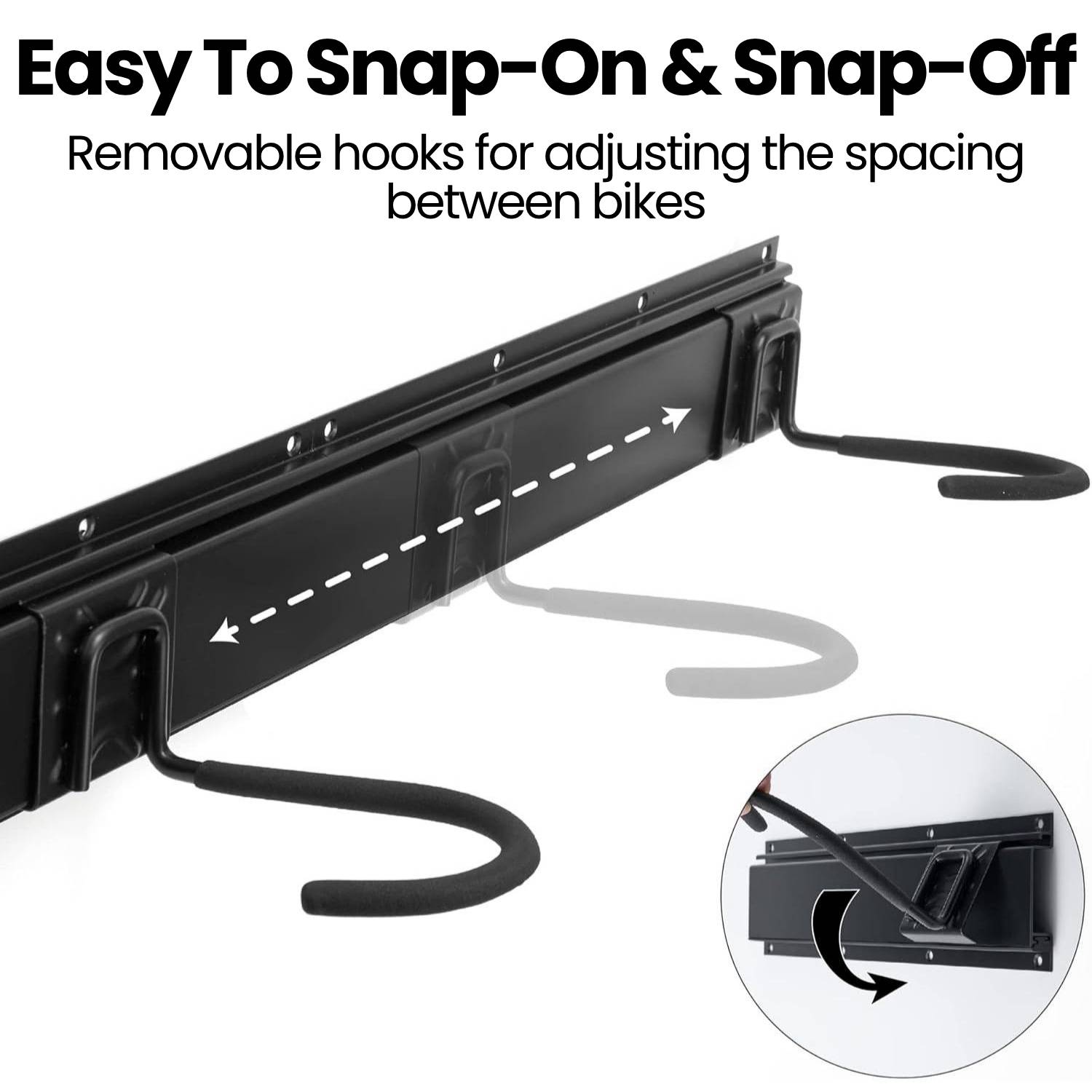 Bike Hooks For Wall (x4 Bike Rack): image 4