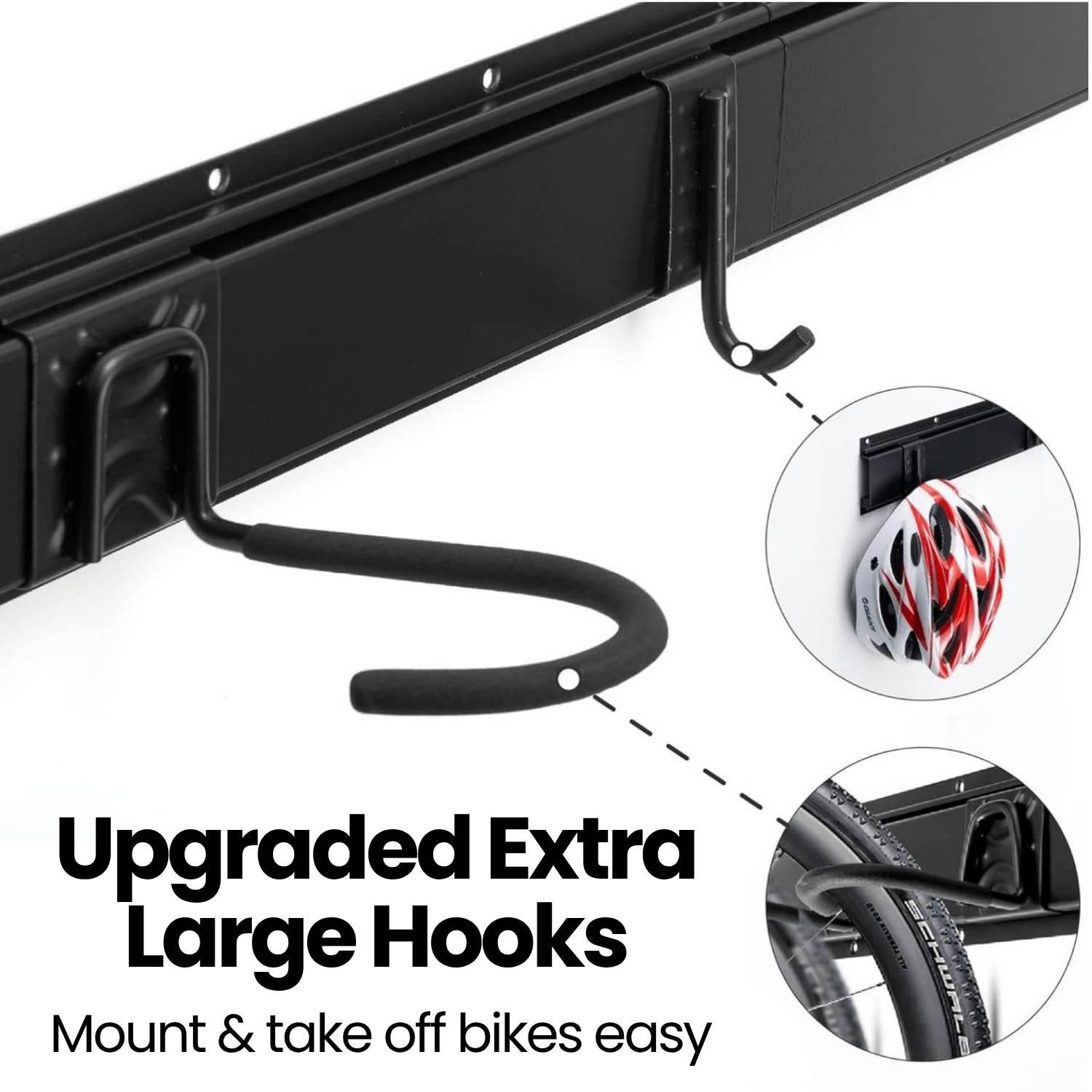 Bike Hooks For Wall (x4 Bike Rack): image 6