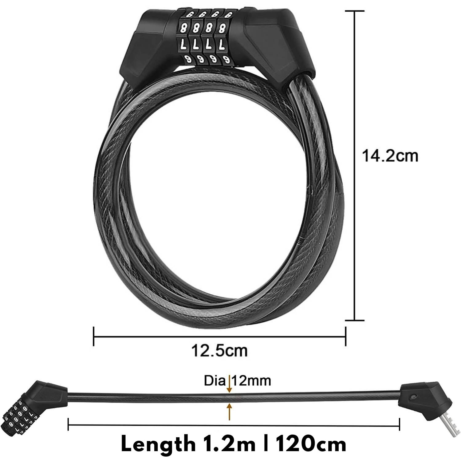 Bike Lock Cable: image 1