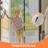 Magnetic Screen Door - Brown, 60cm (W) x 210cm (H): image 5