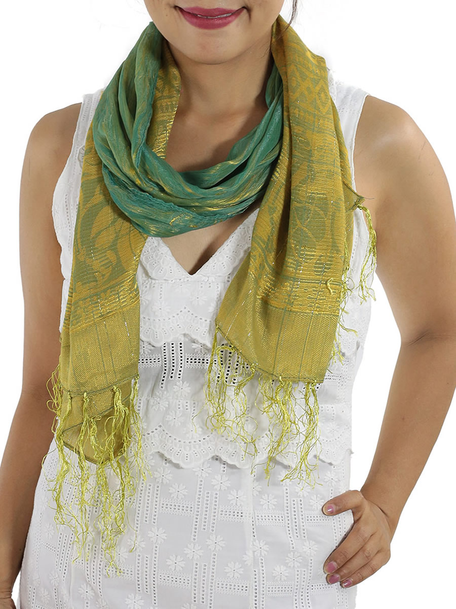Silk Scarf, Turquoise